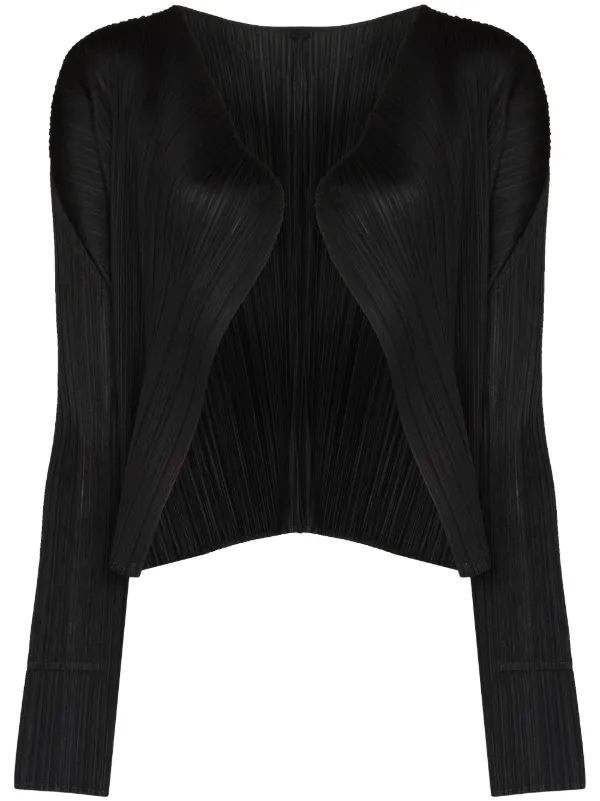 Pleats Please Issey Miyake Plissé long-sleeve Cardigan - Farfetch