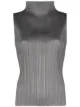 Image 1 of Pleats Please Issey Miyake plissé-effect high-neck top