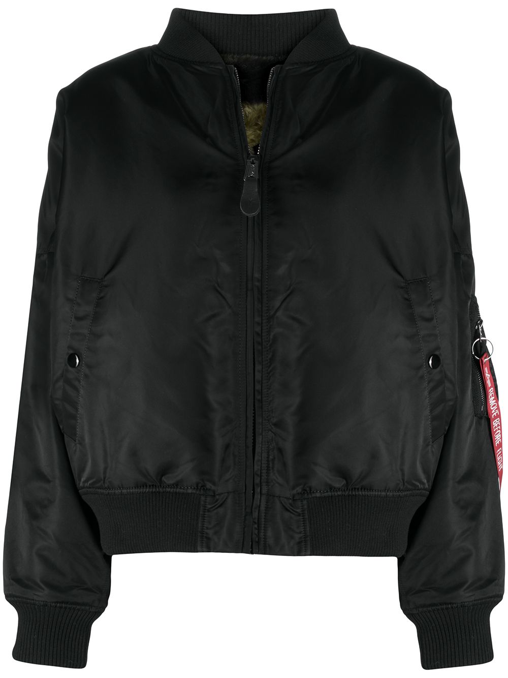 фото Alpha industries long-sleeved logo tag bomber jacket