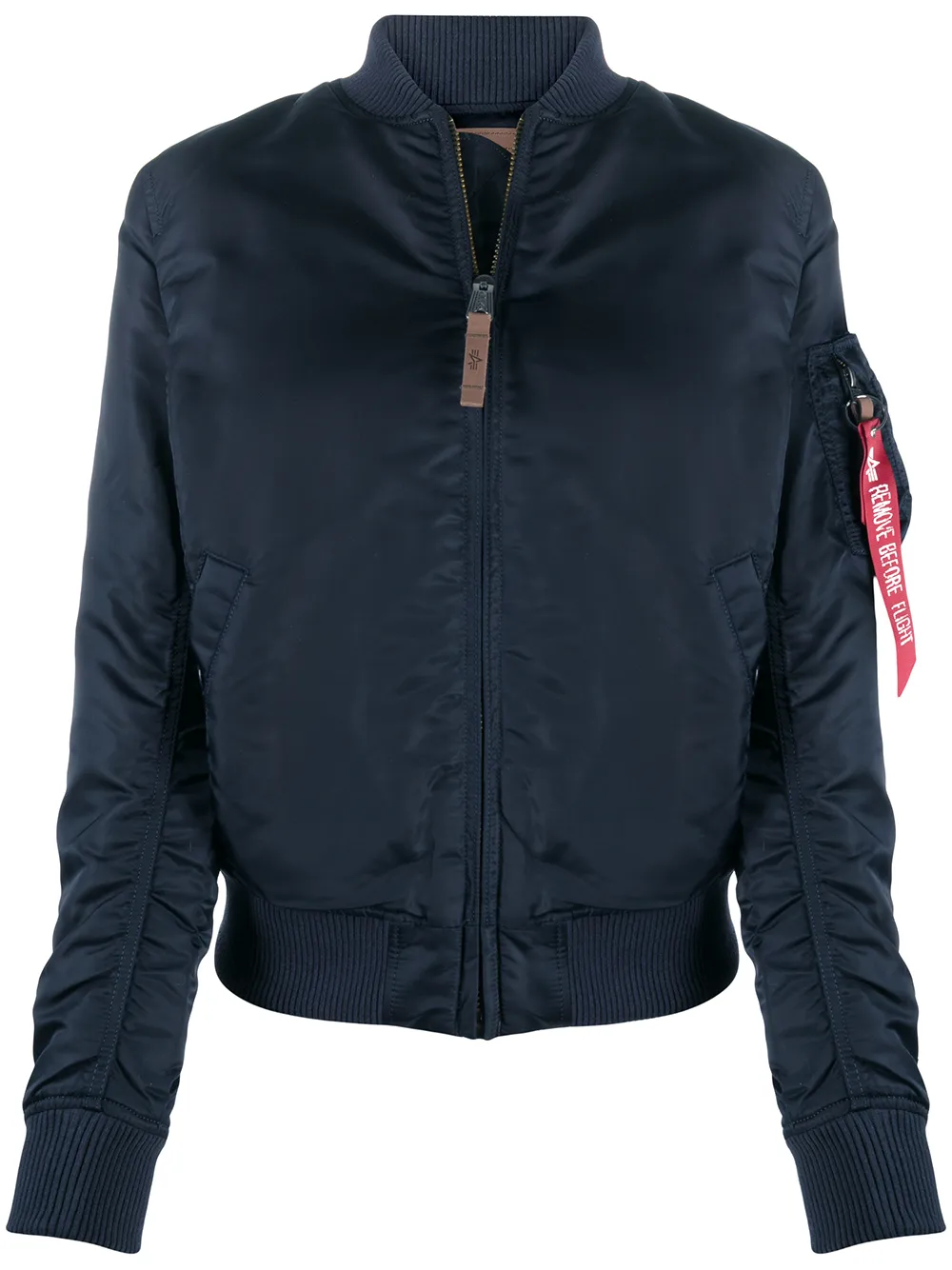 Alpha Industries ロゴタグ ボンバージャケット - ブルー Alpha Industries ロゴタグ ボンバージャケット - ブルー