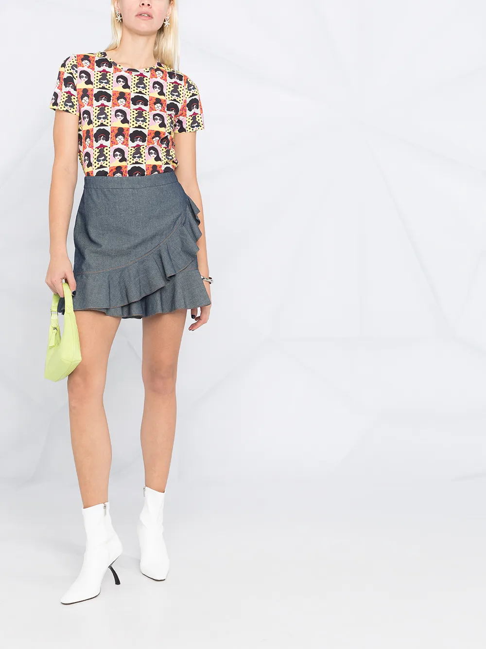 фото Boutique moschino юбка-шорты с оборками
