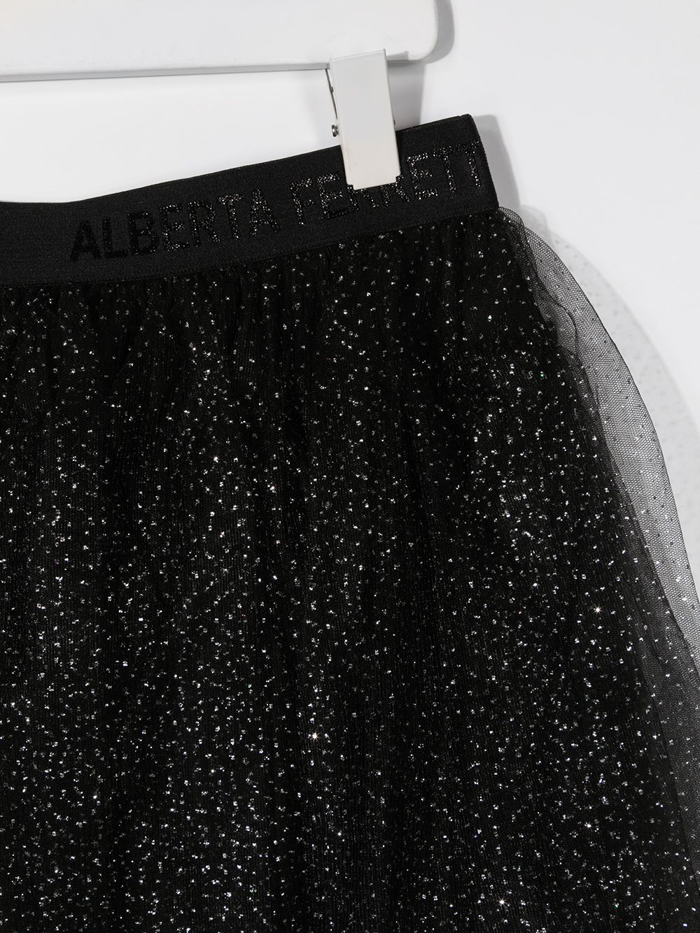 фото Alberta ferretti kids teen gem-embellished tulle skirt