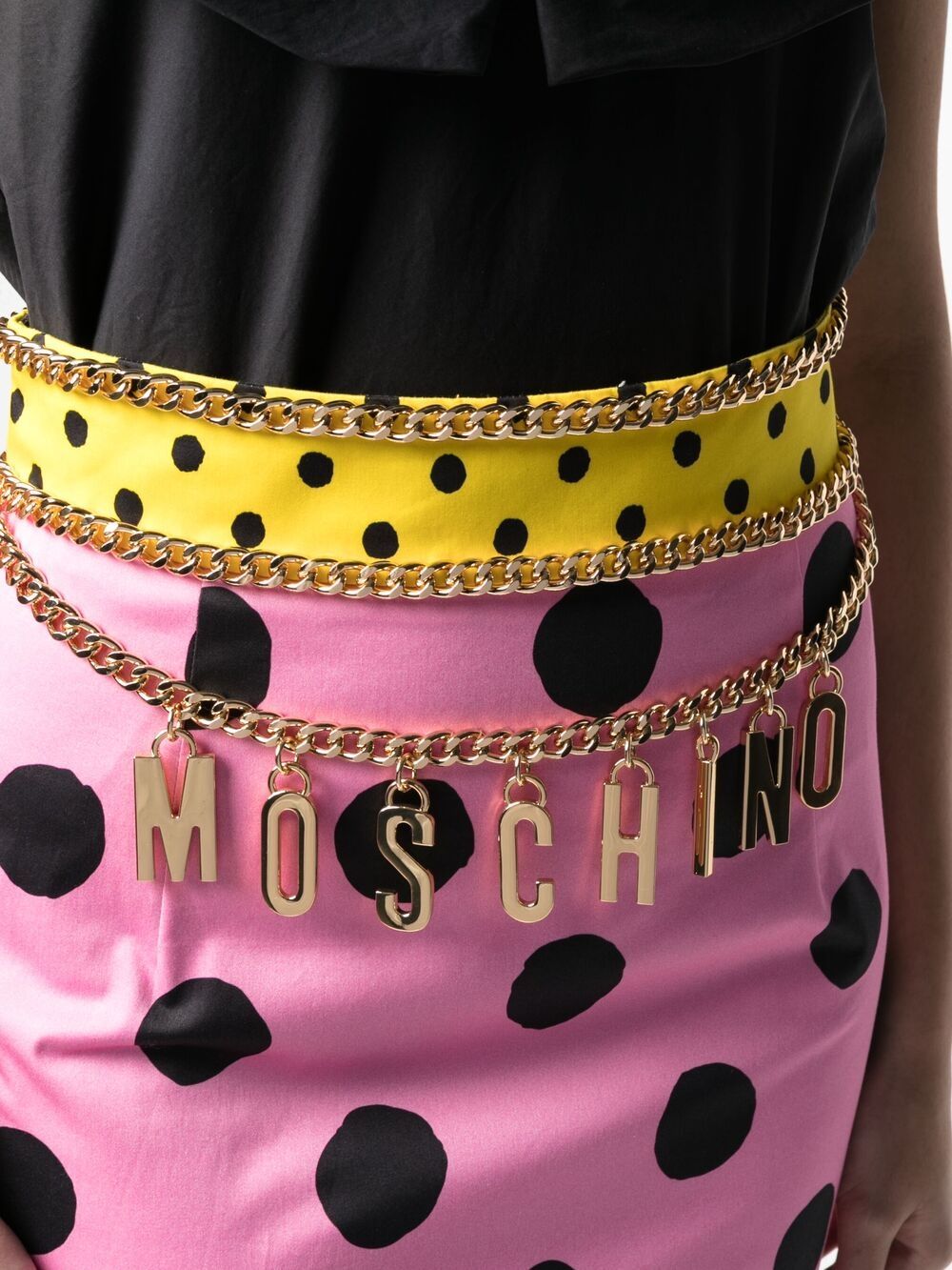 фото Moschino мини-юбка в горох