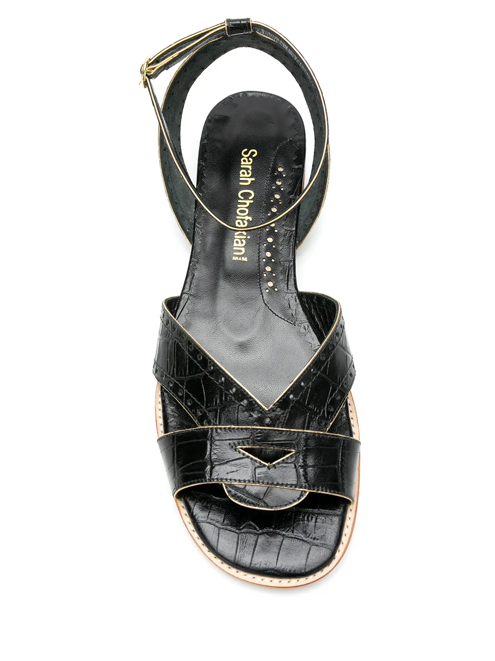 фото Sarah chofakian сандалии chemisier на плоской подошве