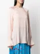 Victoria Victoria Beckham logo-print long-sleeved t-shirt