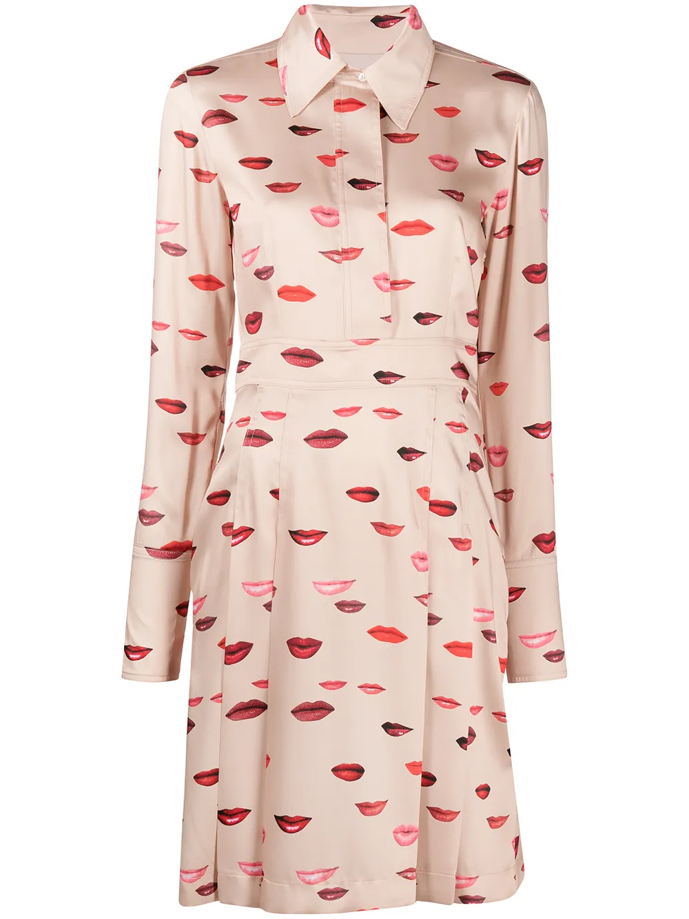 lip print dress