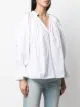 Victoria Victoria Beckham organic cotton flouce-sleeved blouse