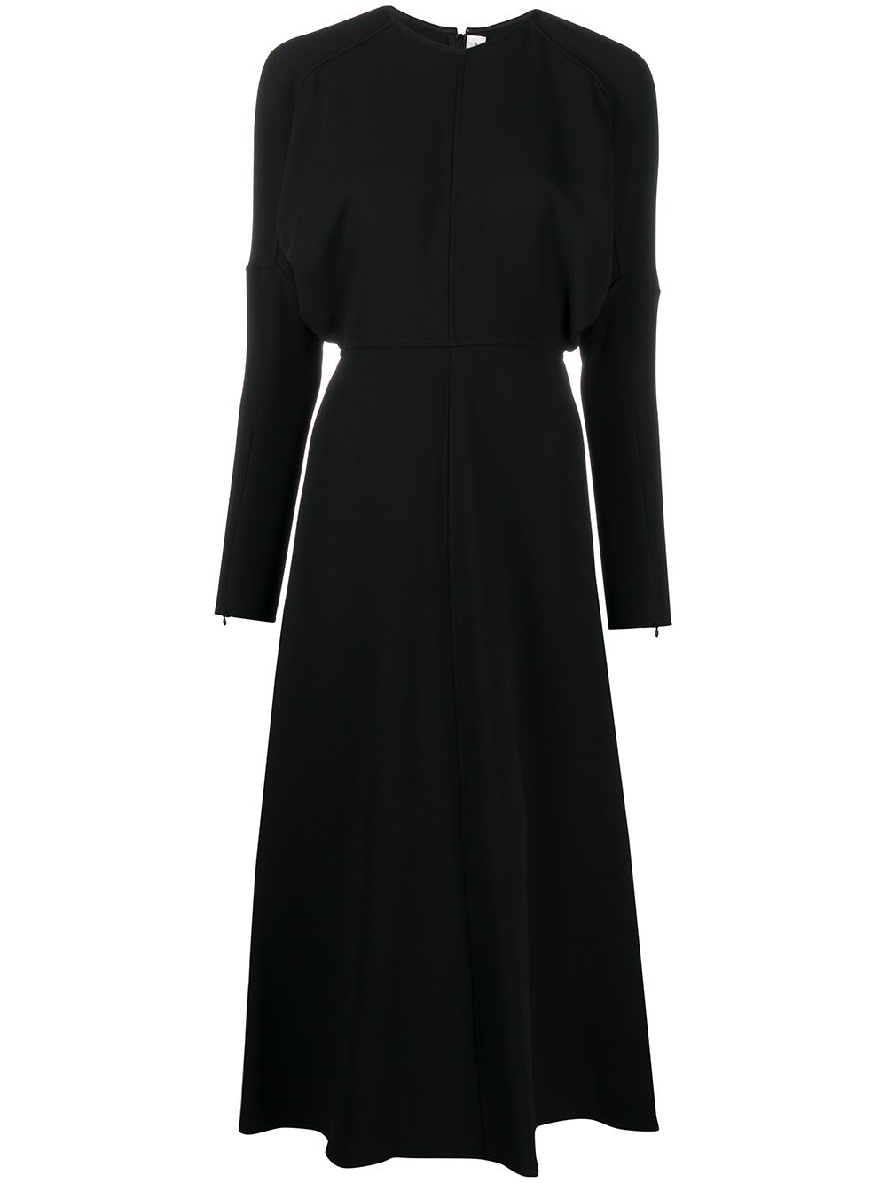 

Victoria Beckham vestido midi con mangas dolman - Negro