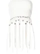 Image 1 of Dion Lee fringed beaded tube top