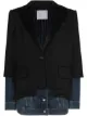 Image 1 of Sacai panelled single-breasted blazer