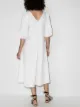 St. Agni Jude puff-sleeve midi dress