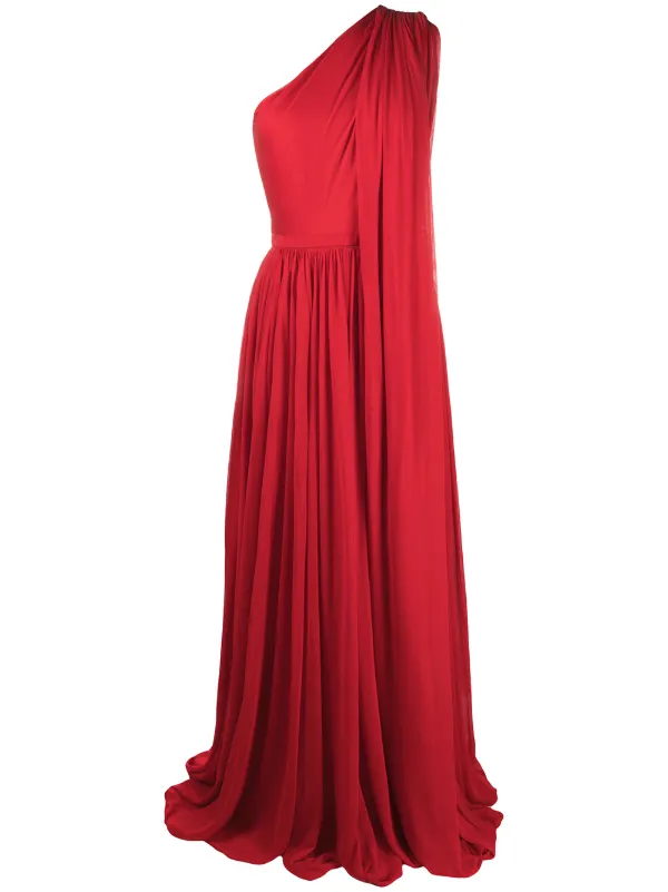 alexander mcqueen one shoulder dress