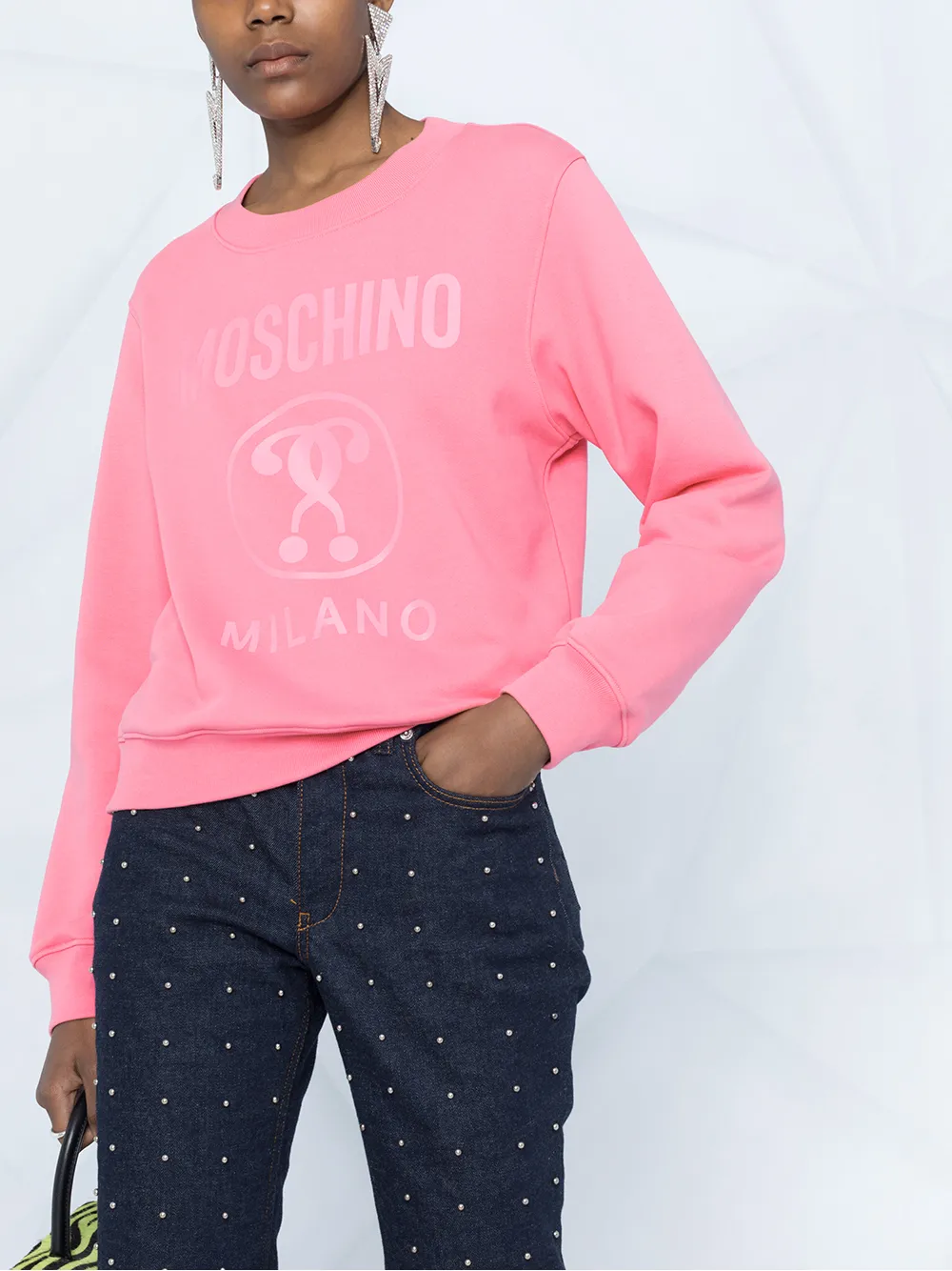 фото Moschino толстовка milano с логотипом