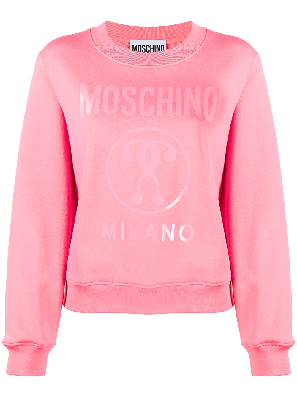 Moschino Milano logo print Sweatshirt Farfetch