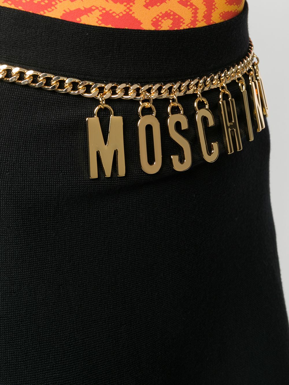 фото Moschino юбка а-силуэта с логотипом