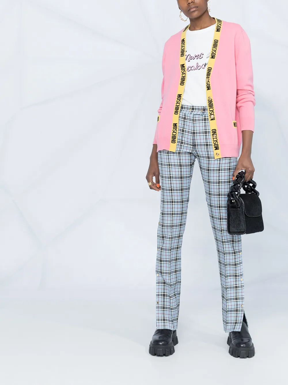 Imagem 2 de Moschino Cardigan com estampa de logo