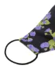 Natasha Zinko two-tone floral-print face mask