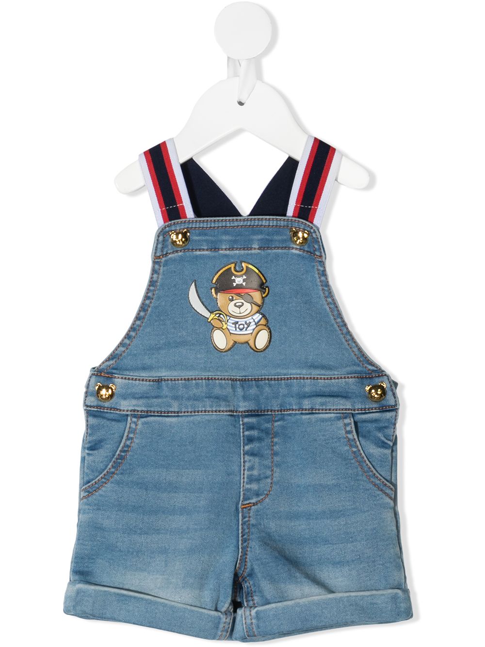 фото Moschino kids комбинезон с нашивкой teddy bear