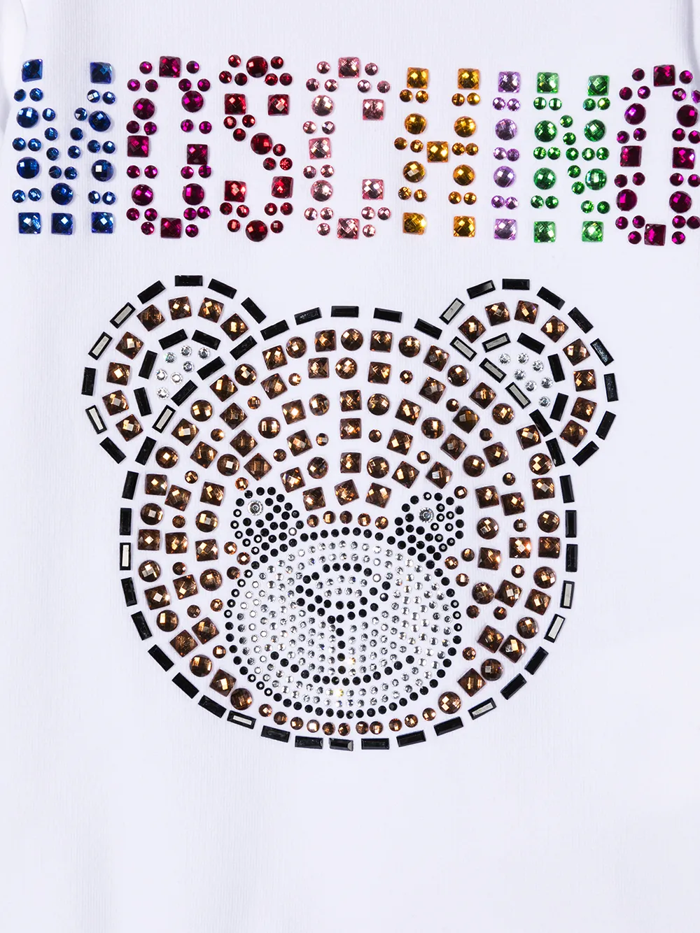 фото Moschino kids короткое платье teddy bear с заклепками