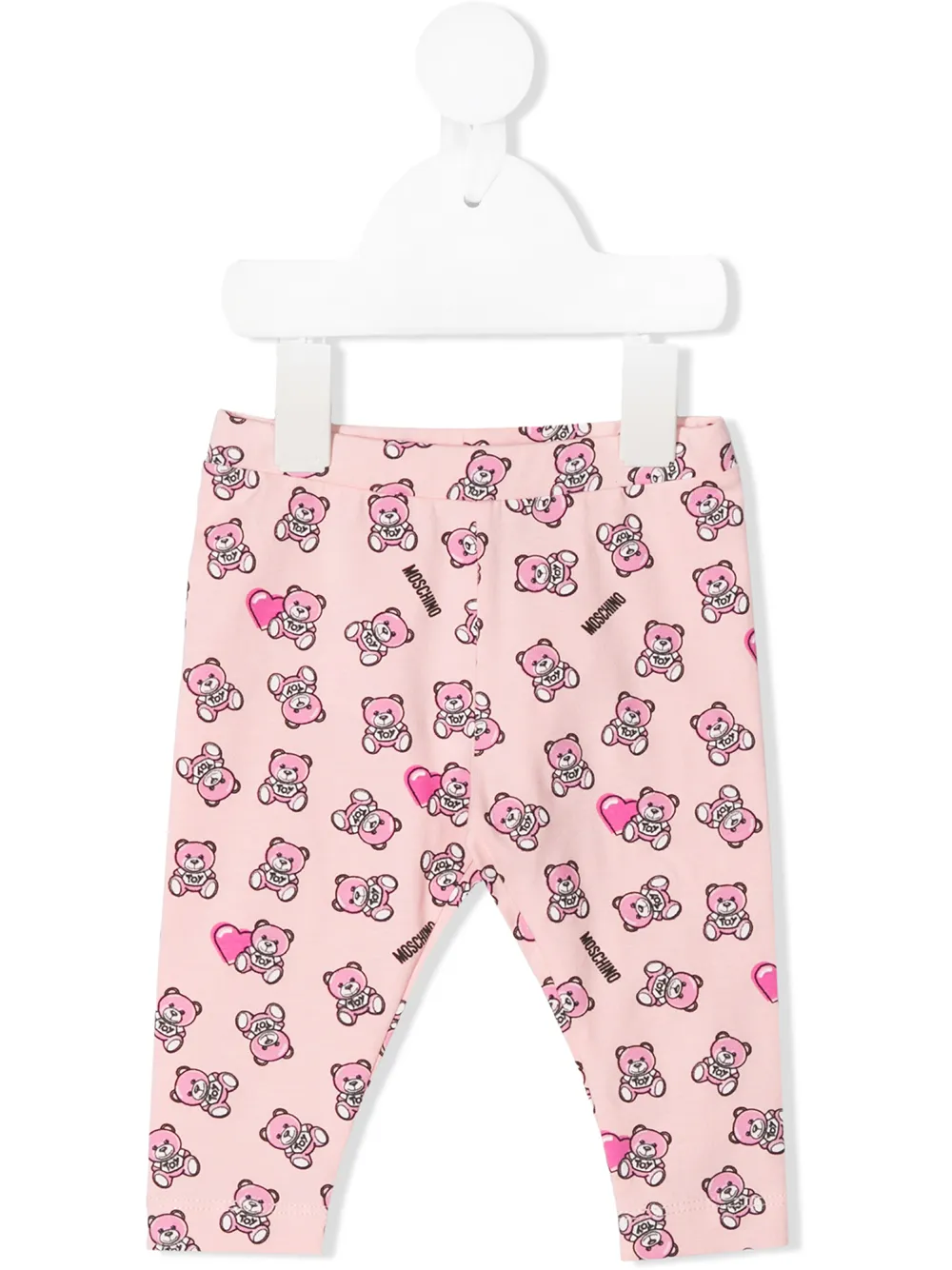 

Moschino Kids leggins con estampado Teddy Bear - Rosado