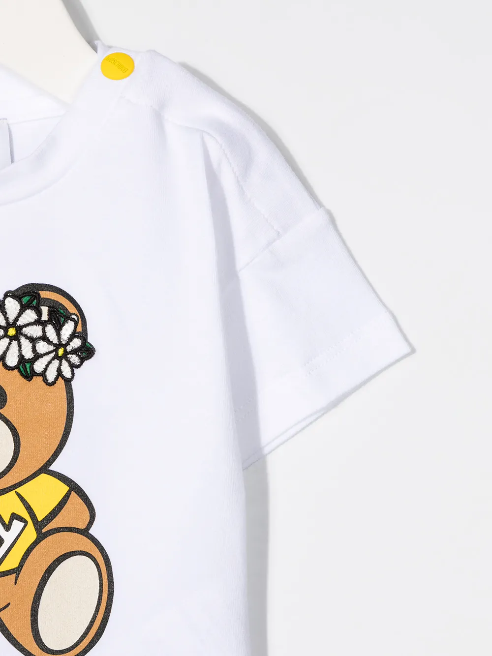 фото Moschino kids футболка с принтом teddy bear