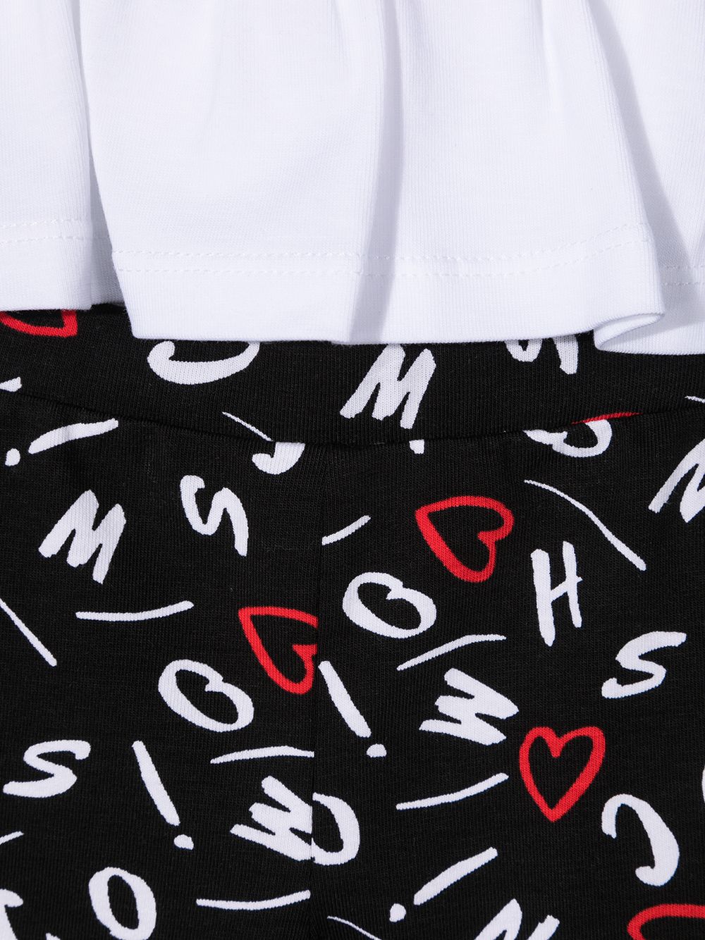 фото Moschino kids спортивный костюм с принтом moschino heart