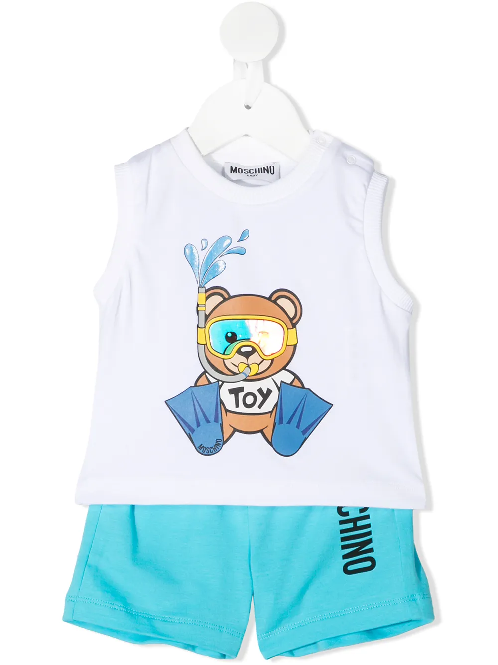 фото Moschino kids костюм-двойка teddy bear с топом без рукавов