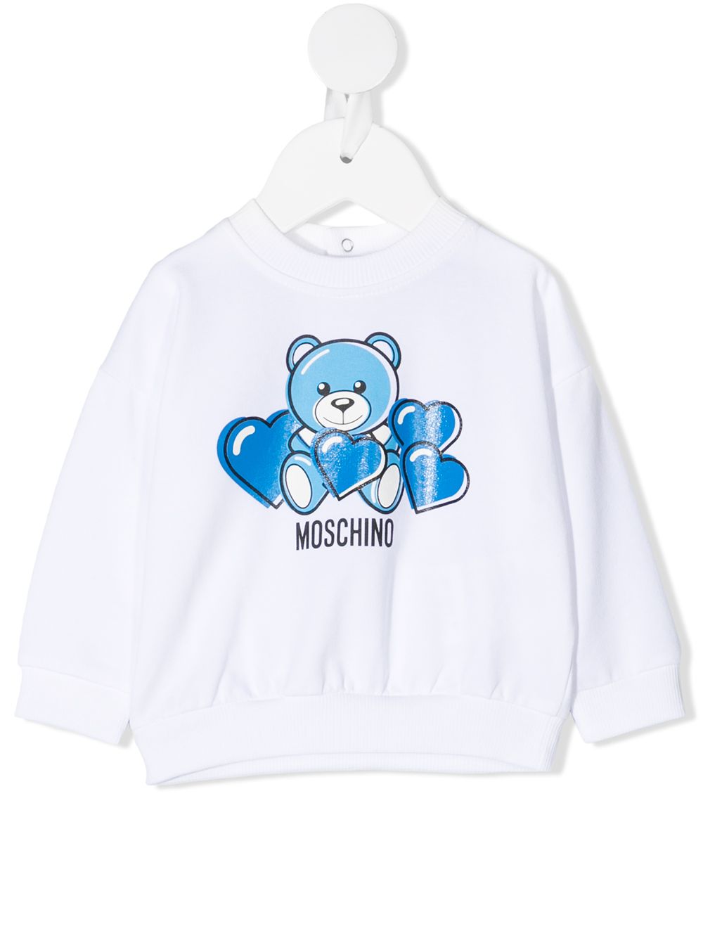 фото Moschino kids толстовка с принтом teddy bear