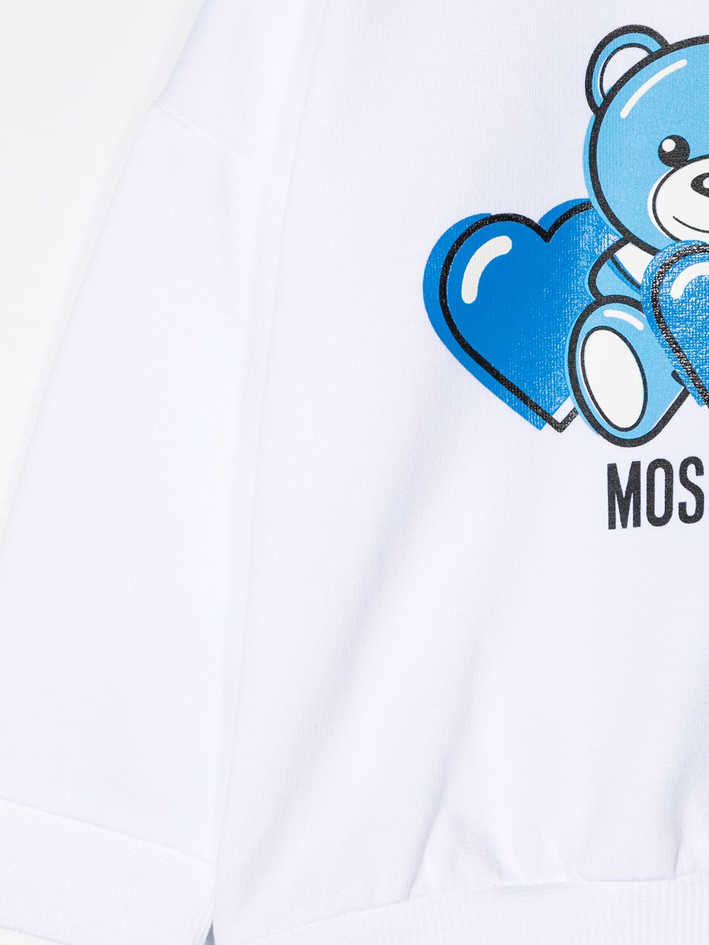 фото Moschino kids толстовка с принтом teddy bear