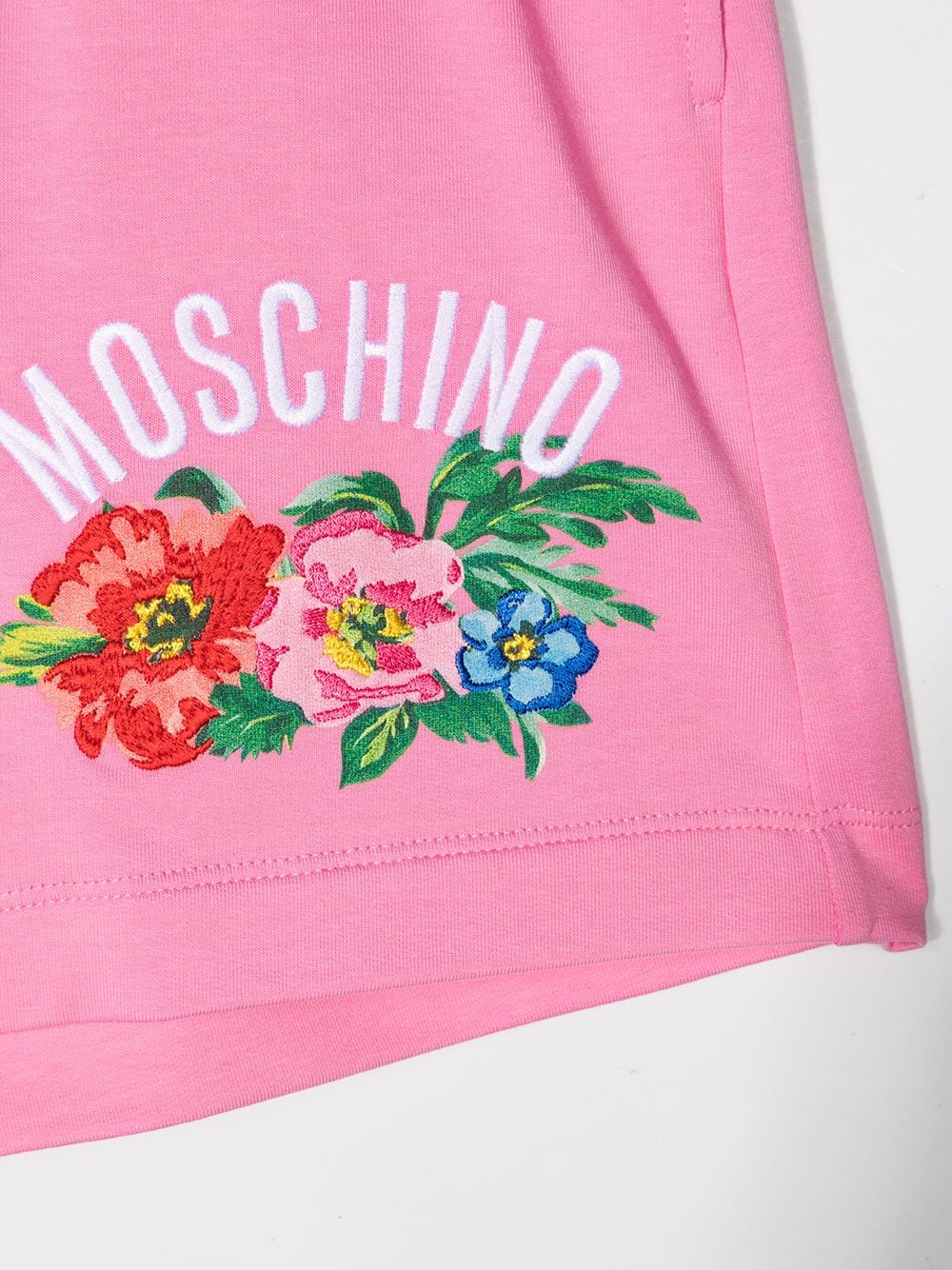 фото Moschino kids спортивные шорты с вышитым логотипом