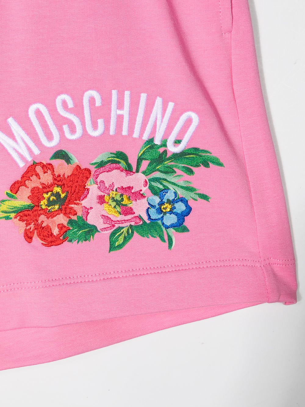 фото Moschino kids спортивные шорты с вышитым логотипом