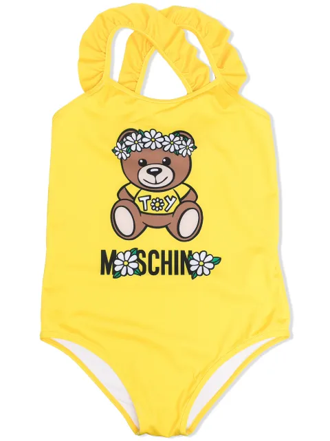 Moschino Kids مايوه ون بيس بطبعة شعار الماركة