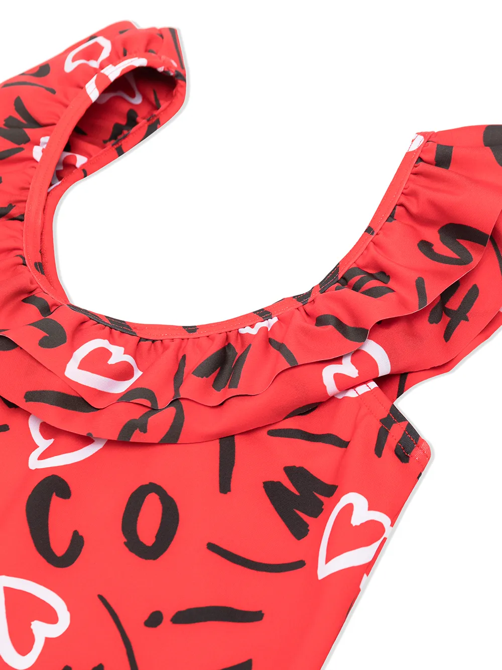 фото Moschino kids слитный купальник с логотипом