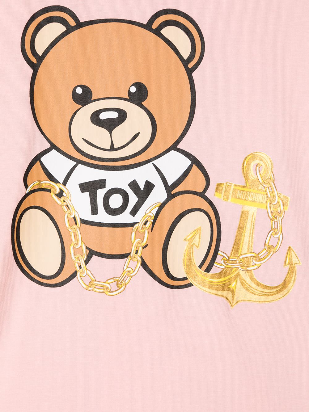 фото Moschino kids футболка с принтом teddy bear