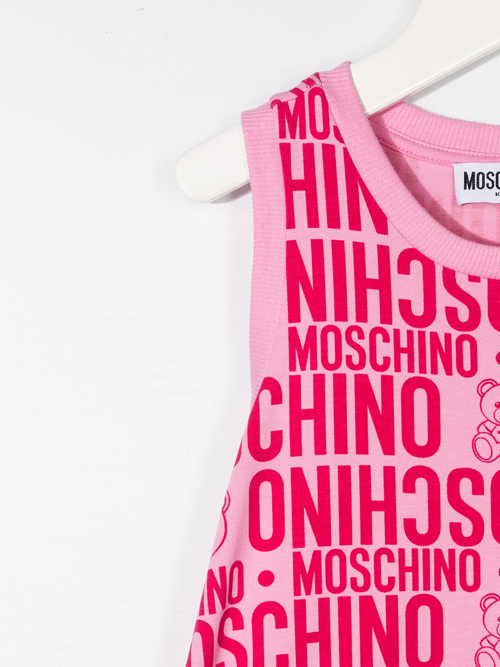 фото Moschino kids платье миди с логотипом