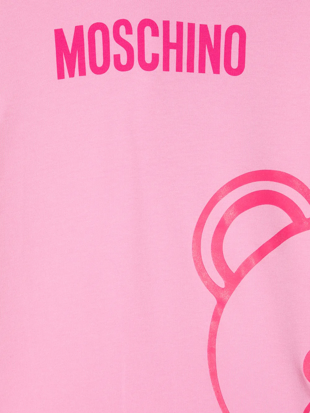 фото Moschino kids платье с капюшоном и логотипом