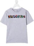 Moschino Kids logo print T-shirt - Grey