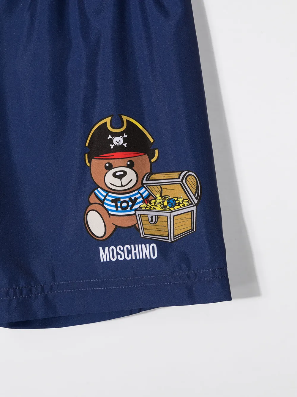 фото Moschino kids плавки-шорты с принтом pirate teddy bear