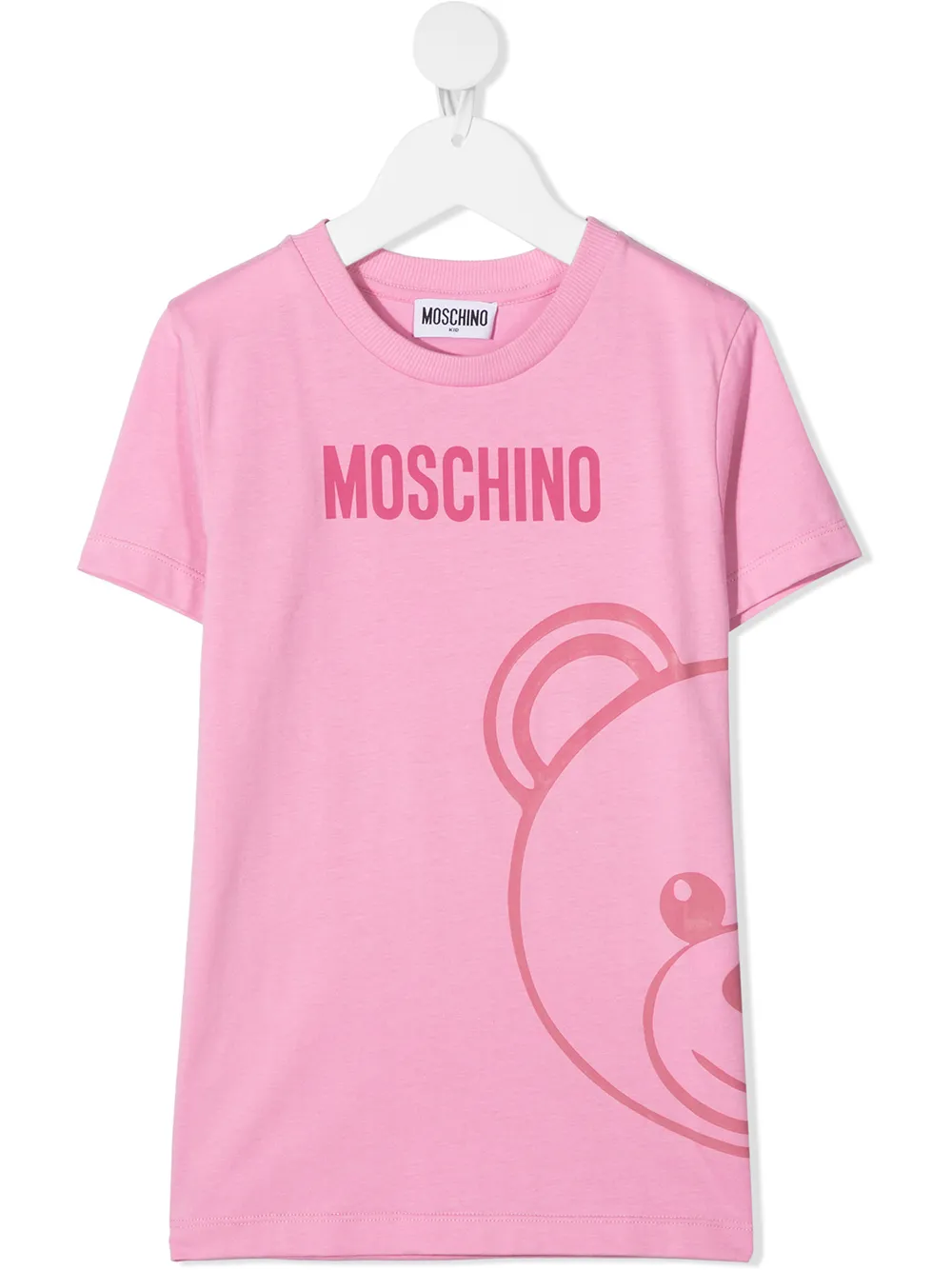 фото Moschino kids футболка с принтом teddy bear