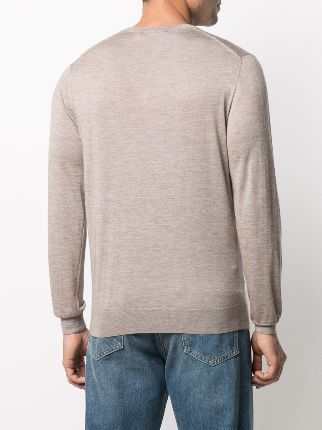 long-sleeve V-neck jumper展示图