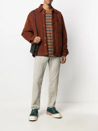 horizontal-stripe crew-neck jumper展示图