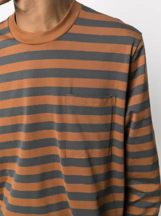 horizontal-stripe crew-neck jumper展示图