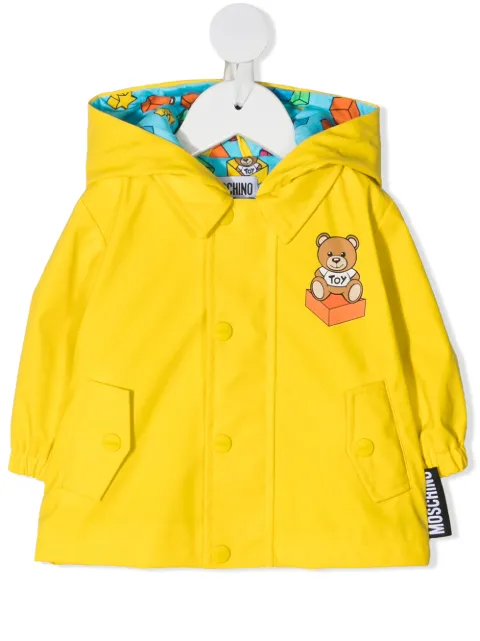 Moschino Kids معطف خارجي بطبعة جرافيك وهودي
