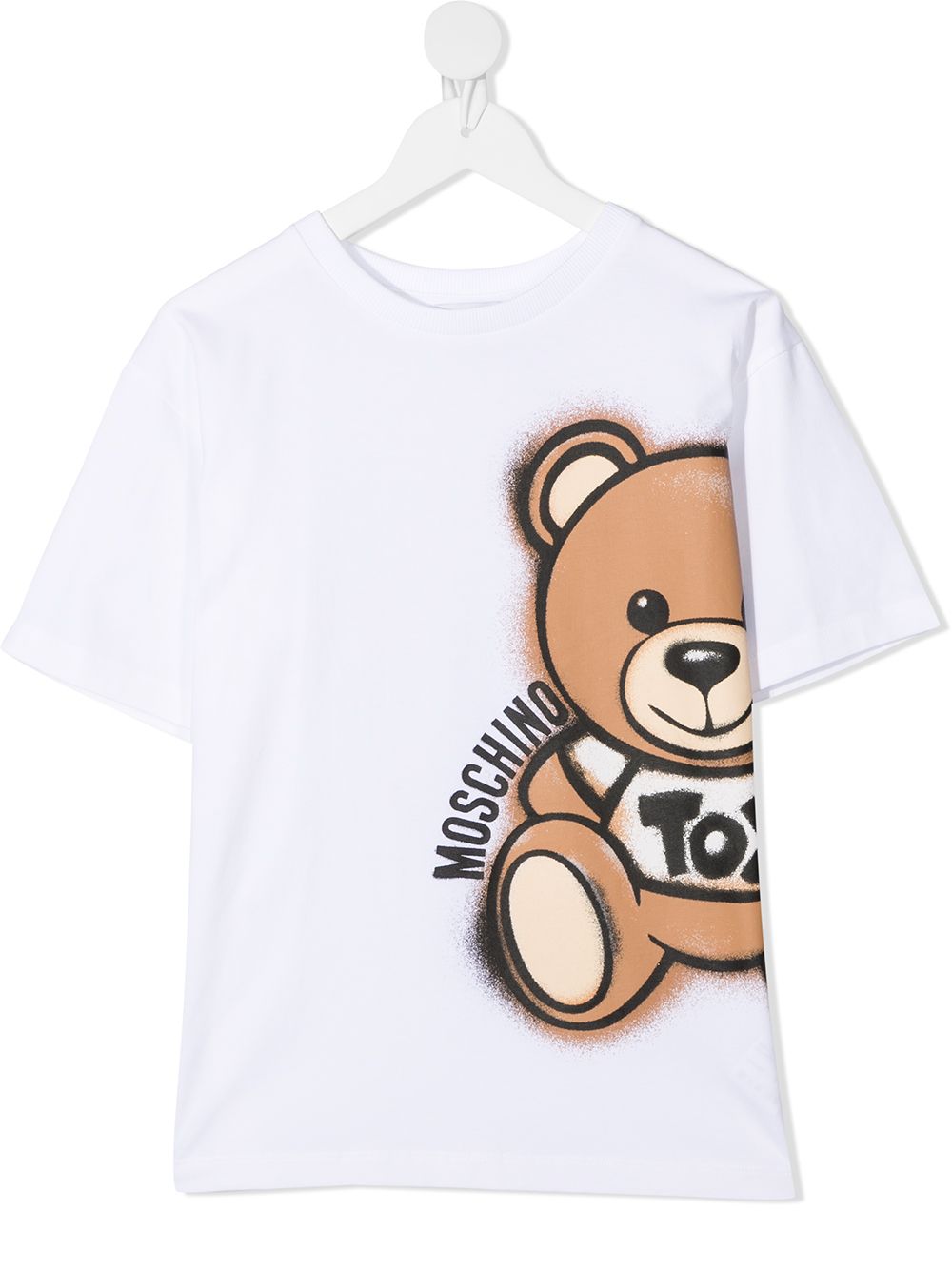 фото Moschino kids футболка с принтом teddy bear