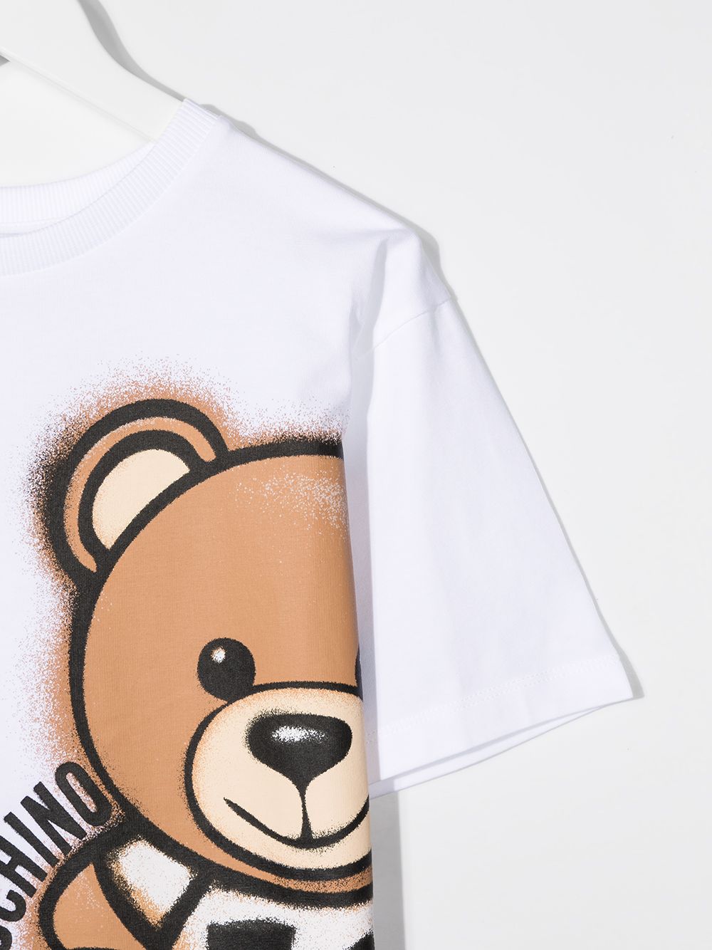 фото Moschino kids футболка с принтом teddy bear