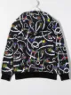 Image 2 of Moschino Kids space print zip-up hoodie