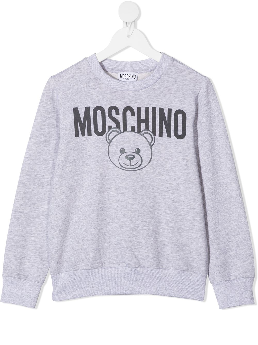 фото Moschino kids толстовка с принтом teddy bear