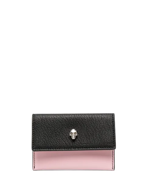 black skull envelope card holder