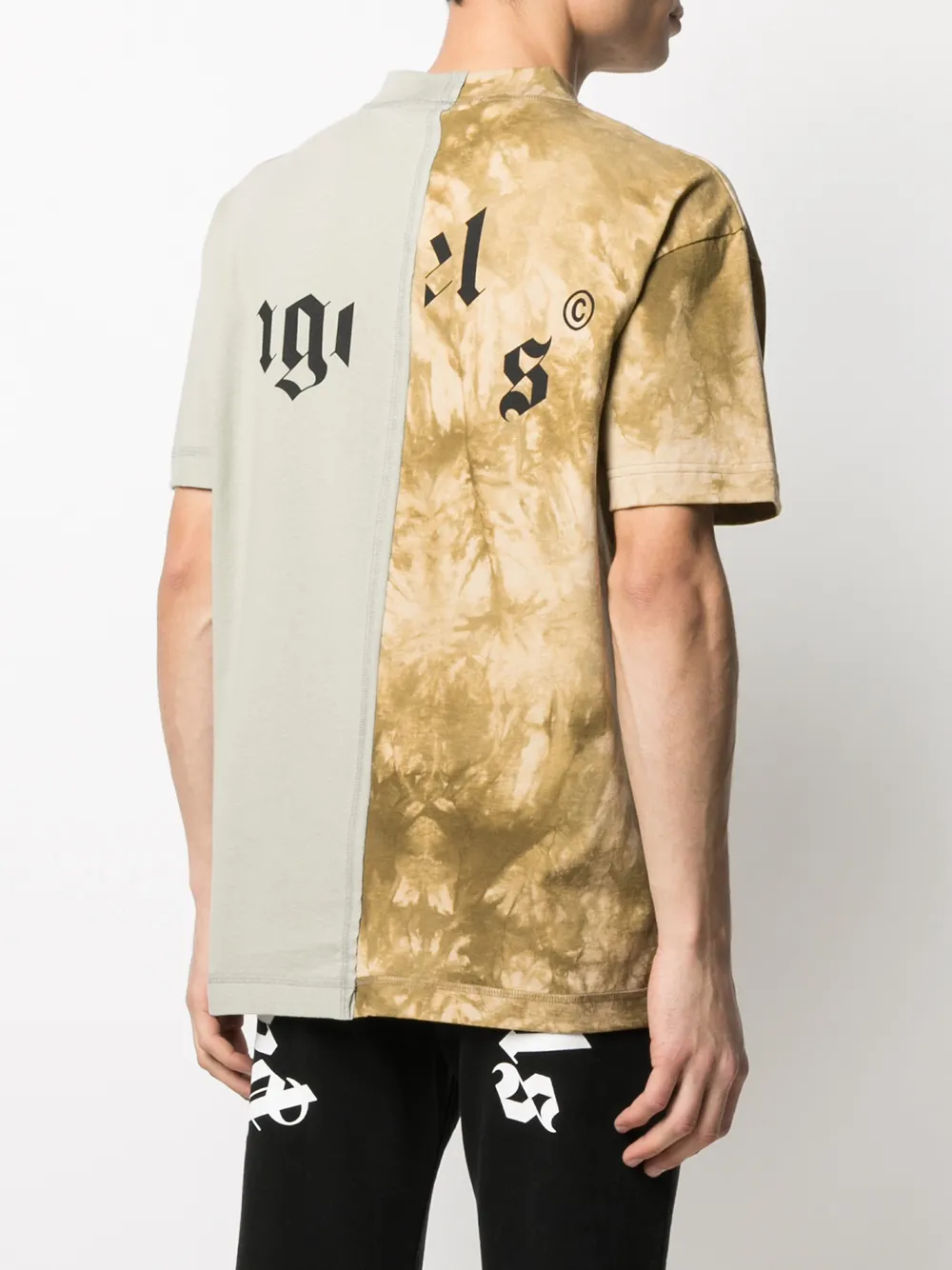 Palm Angels T-shirt met vlakken Beige