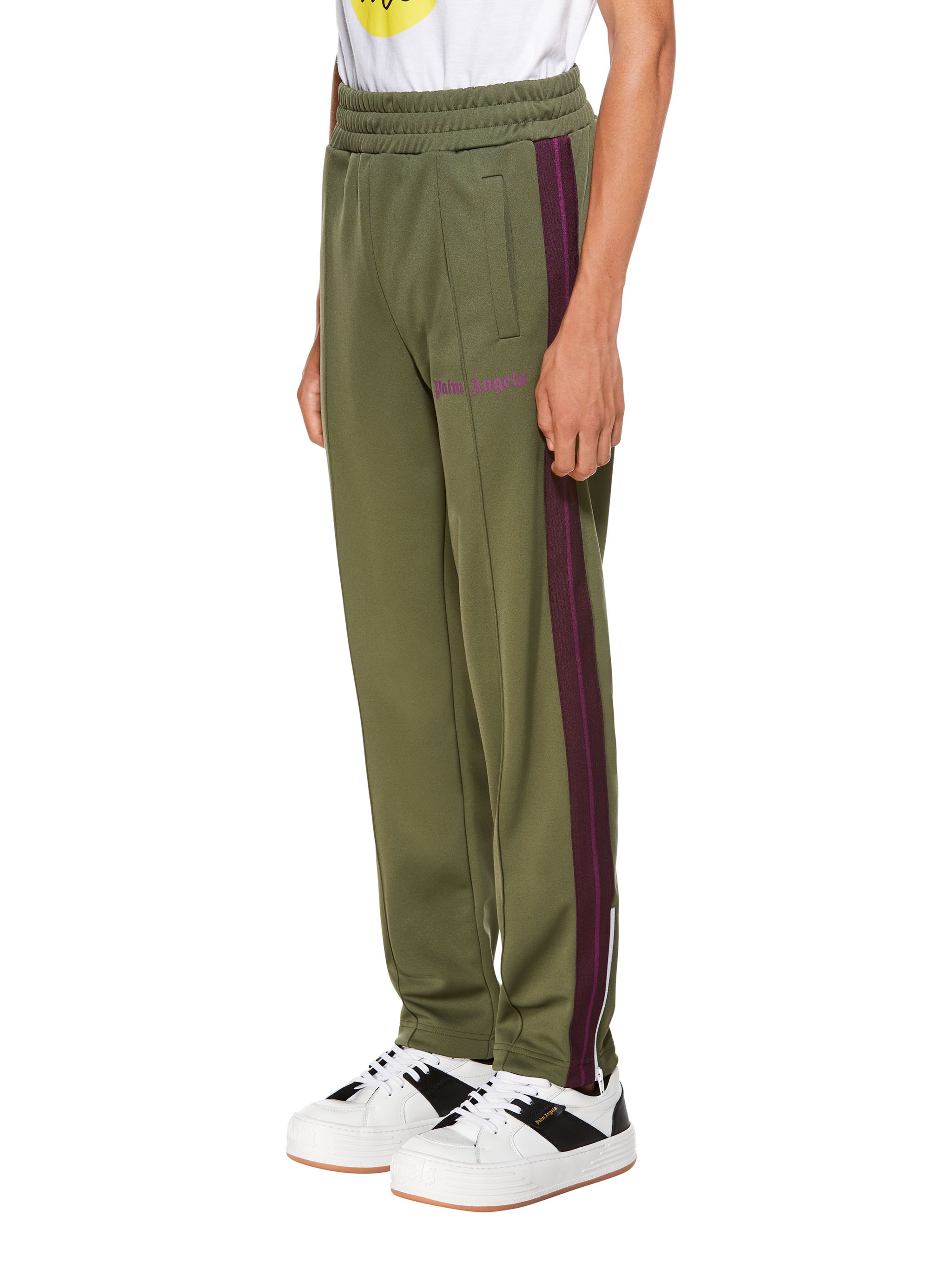 PURPLE TRACK PANTS in green - Palm Angels® Official